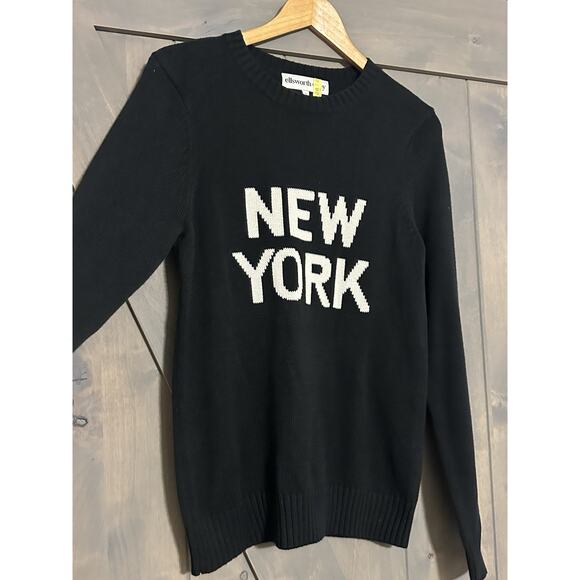 Ellsworth + Ivey Women's S New York Sweater Blue Preppy Quiet Luxury Golf - Picture 4 of 8